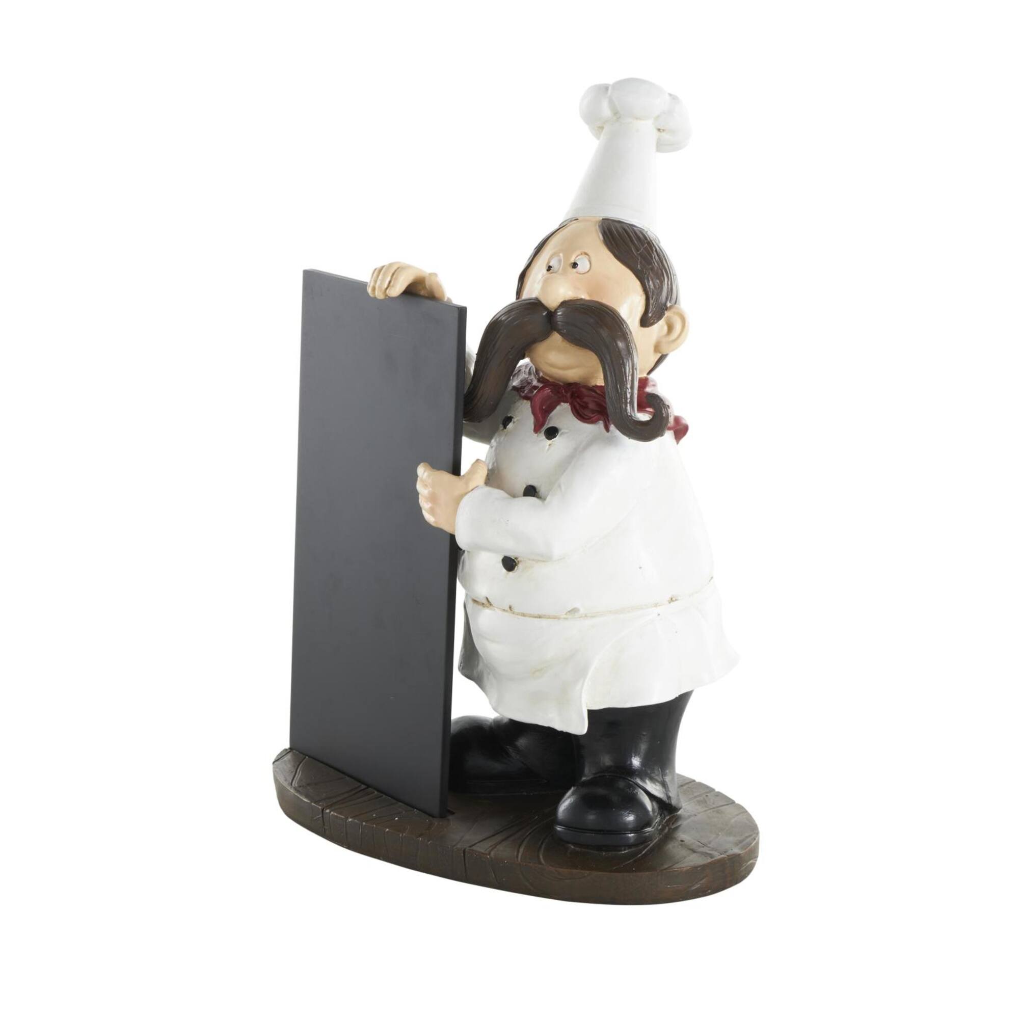 12.75" Chef Sculpture with Black Chalkboard